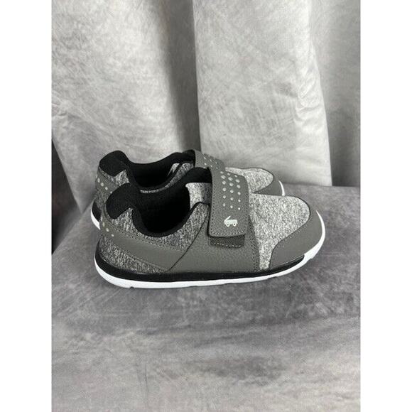 See Kai Run Kid's Ryder II Flexirun Sneakers in Gray with Blue Accents Size 2 - Picture 1 of 5
